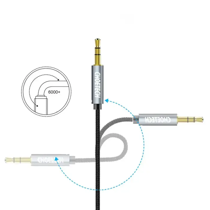 Choetech AUX002 cable mini jack 3.5mm (male) | mini jack 3.5mm (male) 1.2m - black Foto 17