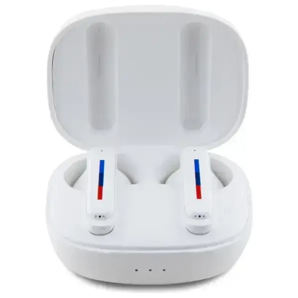 BMW słuchawki Bluetooth BMBEMIATP20LOH    TWS + stacja dokująca biały|white Printed Logos Foto 2