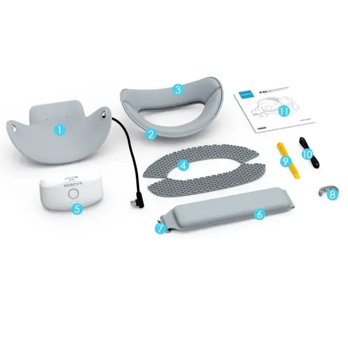 BoboVR P4S Head Strap with Battery for PICO 4 Ultra and Ultra Enterprise - Gray Фото num