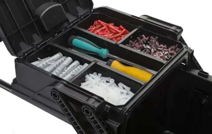 Instrumentu kaste uz riteņiem Cantilever Mobile Cart Job Box 64,6x37,3x41cm Foto 5