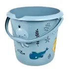 Деко ведро 10л Ilvie "Морская жизнь" Ø30x28см синий Фото num
