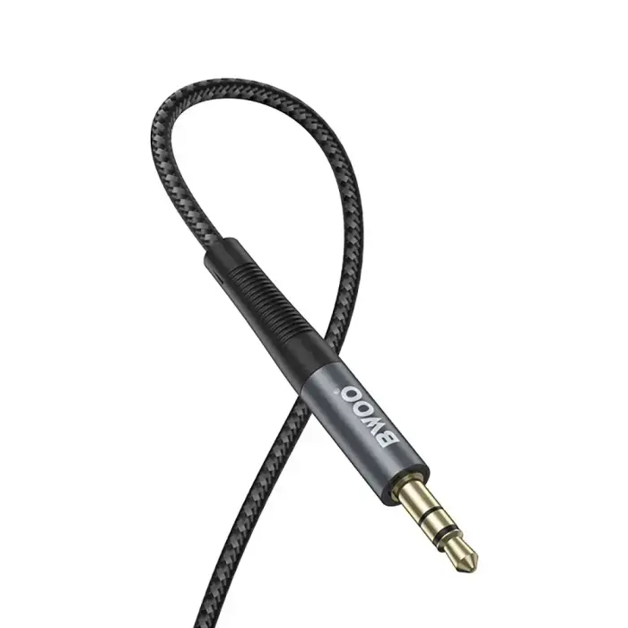 BWOO Nylon braided+Aluminum-alloy shell aux cable BO-AUX064 3.5mm to 3.5mm Photo