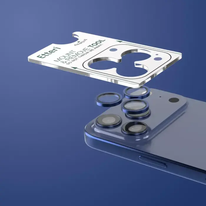 Etteri camera lens protector for iPhone 17 Pro / 17 Pro Max blue Фото num