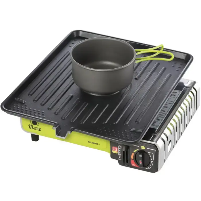 Grill grate for a gas camping stove with a CAST IRON burner function Foto 3