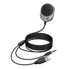 Wireless car receiver Hoco AUX Bluetooth with cable Jack 3,5 mm E150 metal gray Фото num