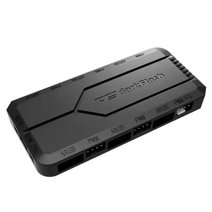 Fan control box for computer Darkflash RC2 RGB PWM + remote controller (black) Photo