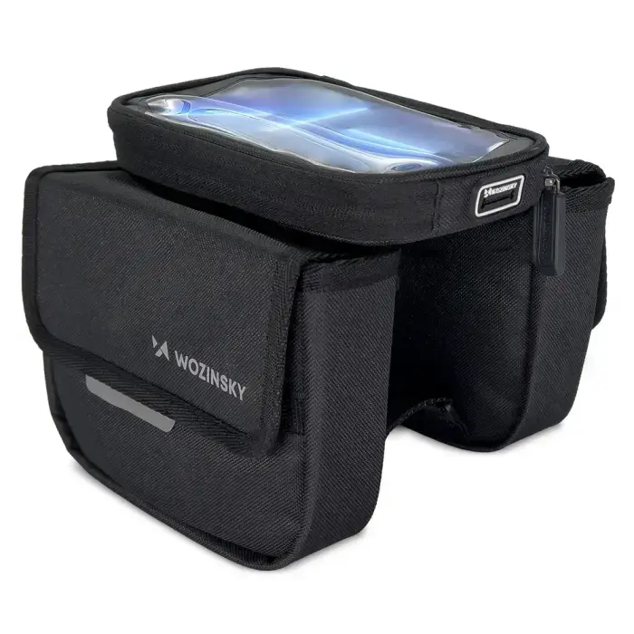 Wozinsky bicycle frame bag, waterproof phone case, 1.5l, black (WBB26BK) Foto 6