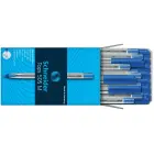 Lodīšu pildspalva SCHNEIDER 505 M 0,5 mm, caurspīdīgs korpuss, zila tinte Фото num