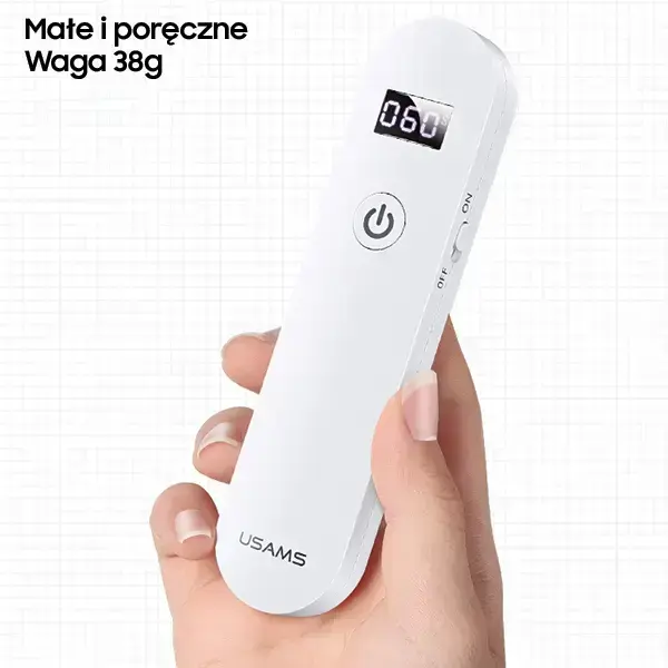 USAMS Mini UV-C Disinfecting Lamp Handheld Sterilizer white ZB159XDD01 (US-ZB159) Фото num