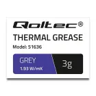 Qoltec Thermal grease 1.93 W/m-K | 3g | Grey Photo