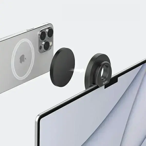 SODI Wielofunkcyjny uchwyt indukcyjny 3w1 do iMaca BM-330 czarny|black MagSafe Photo
