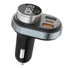 AWEI zestaw głośnomówiący C-843 z transmiterem FM, Bluetooth 5.0, MP3, 1xUSB+1xUSB-C czarny|black Фото num