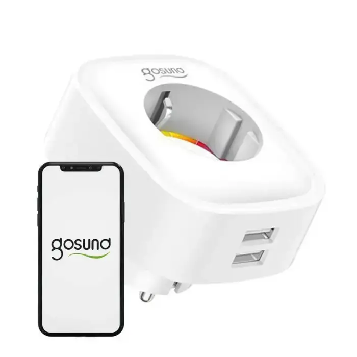 Smart plug WiFi Gosund SP112 2xUSB, 16A, Tuya Foto 5