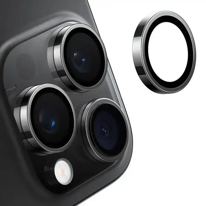 Lensguard Camera Glass for iPhone 16 ProMax (Black) Foto 2