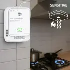 Qoltec Certified wireless Gas Leak (CH4) and Carbon monoxide (CO) detector | alarm 85dB | LED Фото num