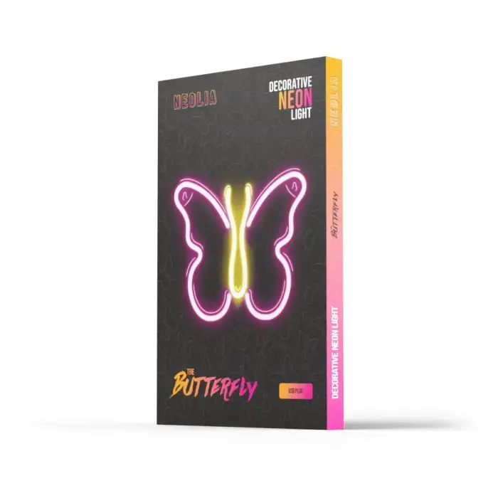 Neon LED Light BUTTERFLY pink NNE03 Neolia Foto 9