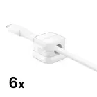 Joyroom JR-ZS368 magnetic cable organizer - white (6 pcs.) Фото num