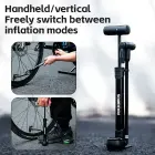 Rockbros 42310006001 bicycle pump with pressure gauge - black Фото num