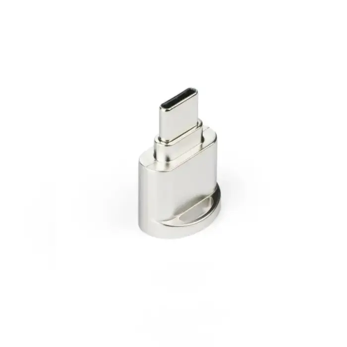 Card reader MicroSD for typ C silver Photo