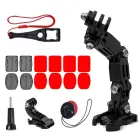 GoPro set of helmet mounting accessories for GoPro, DJI, Insta360, SJCam, Eken sports cameras (GoPro Cycling Helmet Chin Holder) Photo