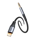 Joyroom stereo audio cable AUX 3.5 mm mini jack - Lightning for iPhone iPad 1.2 m black (SY-A06) Photo