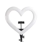 LED Ring Stream RGB lamp 10" with holder for mobile HEART + tripod JM26-10 black Фото num