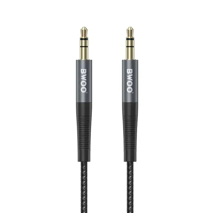 BWOO Nylon braided+Aluminum-alloy shell aux cable BO-AUX064 3.5mm to 3.5mm Photo