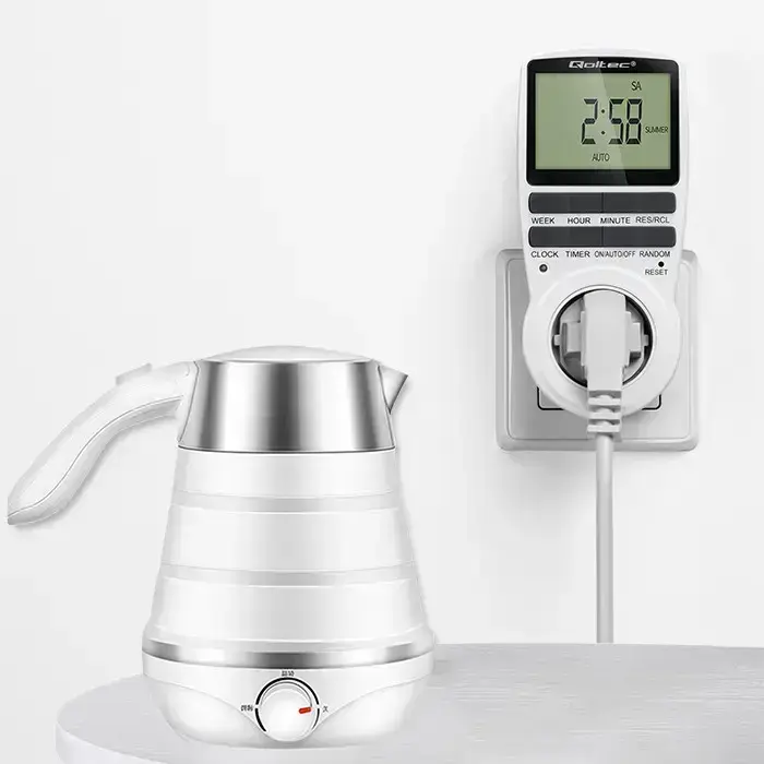 Qoltec Electronic Timer PC0628 | 3680W | 16A | LCD Фото num
