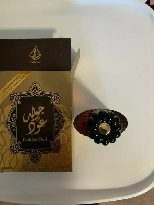 Lattafa Asdaaf Golden Oud for Men by Lattafa Eau De Parfum Spray (unisex) 3.4 Oz Photo