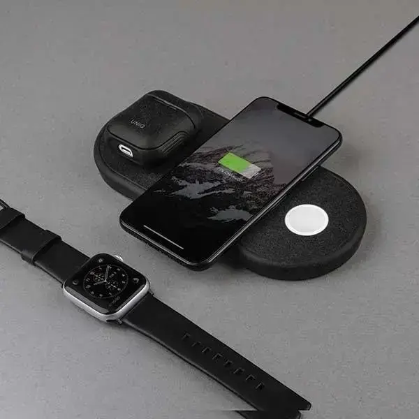 Uniq Order. induction Aereo 3in1 10W Fast charge black | charcoal black (LITHOS Collective) Фото num