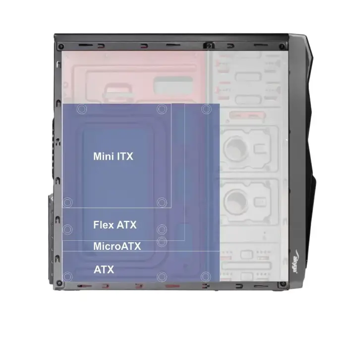 Case Midi ATX Akyga AK939BL 2x USB 2.0 black w|o PSU Photo