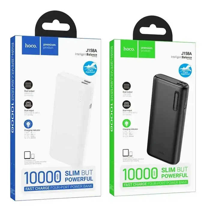 Powerbank Hoco 10000 mAh 2A J158A white Foto 7