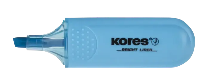Teksta marķieris KORES BRIGHT LINER zils Foto 10