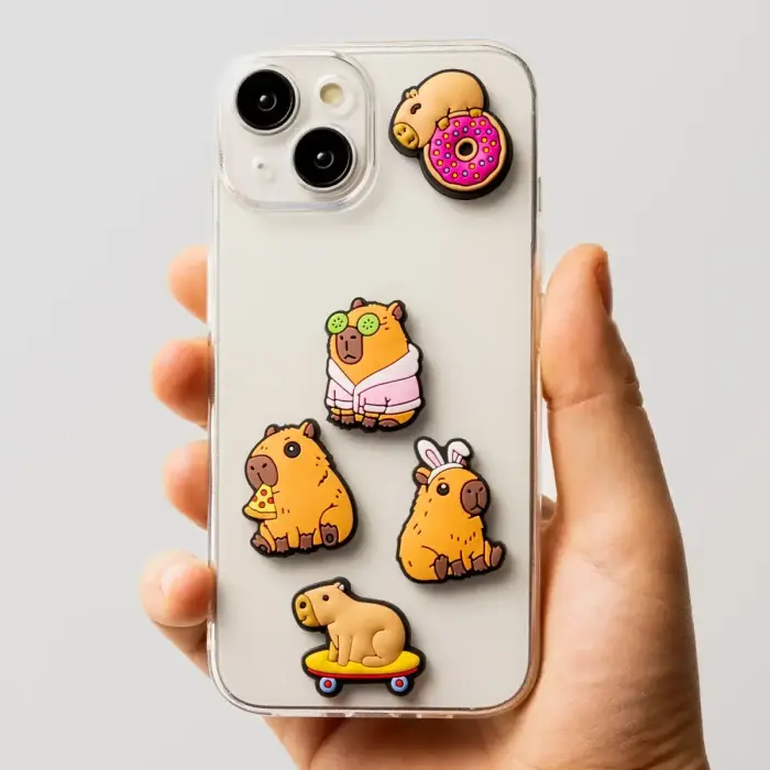 3D Sticker Capybara 5pcs set Фото num