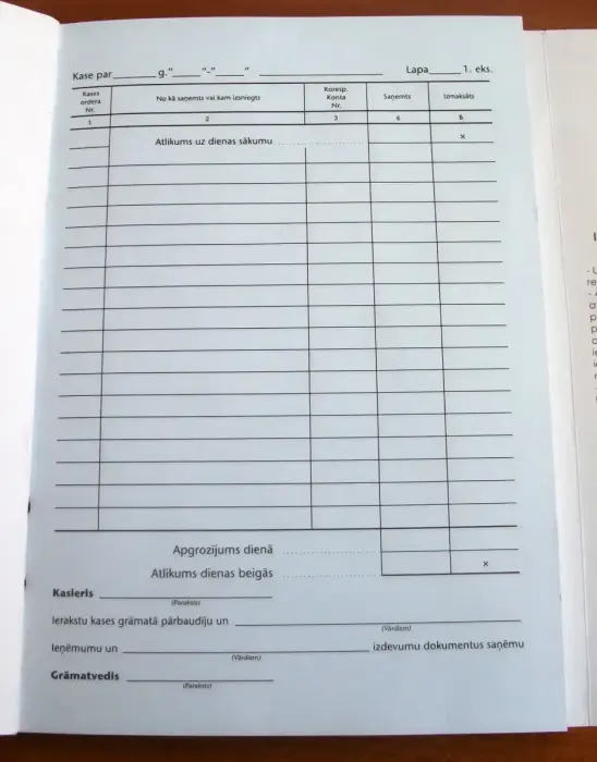 Kases grāmata paškopējoša A5, 50 kompl. Photo