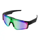 Colmi V06 AI Sports Sunglasses (Black with Blue Lenses) Фото num