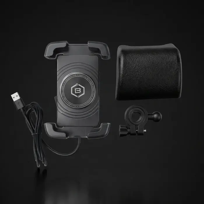 Blavec Uchwyt Rowerowy BVC-01 Velo to handlebar with induction charging and shock absorbtion (BVC01-ICSAHB) black Photo