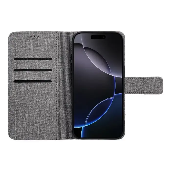 Flip case for Xiaomi Redmi Note 14 4G (GLOBAL - 164,84mm x 78,15mm x 8,16mm) Gomma Book gray Фото num