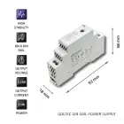 Qoltec DIN rail power supply | 15W | 12V | 1.25A | Gray Фото num