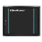 Qoltec RACK Cabinet 19" | 9U | 600 x 500 x 450 | Tempered doors | Hanging | Steel case | Lock | Black Фото num