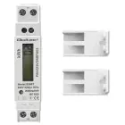Qoltec Single-phase electronic energy meter | DIN rail | 230V | LCD | 1P | Slim Фото num