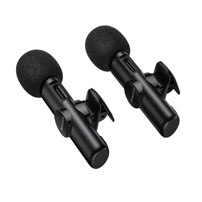 Borofone Lavalier wireless microphone BFK16A Winner Type C black - 2 pieces Foto 7