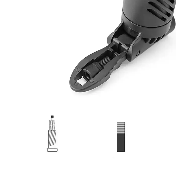 Wozinsky WMZ-01N tool kit, 16-in-1 bicycle multitool, pump, wrenches, inner tube kit - black Фото num