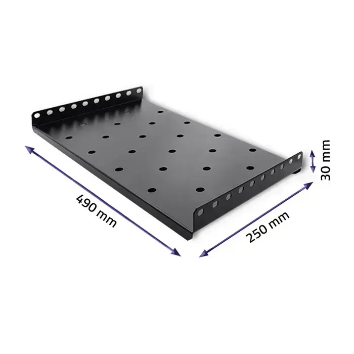 Qoltec Mount shelf for RACK | 490 * 250 Фото num