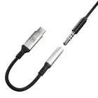 3mk USB-C adapter - 3.5 mm minijack - silver Photo