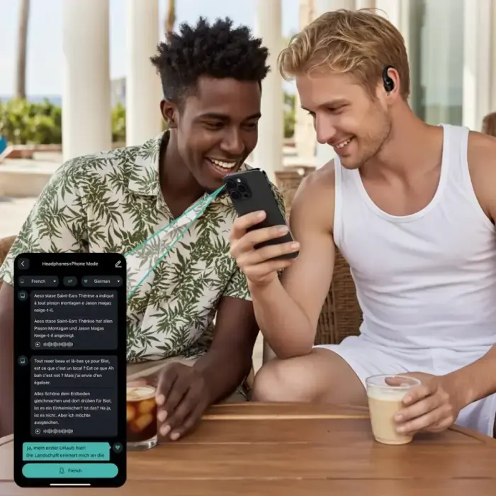 Bluetooth headphones 4smarts SkyBuds OWS with AI display, black Foto 11