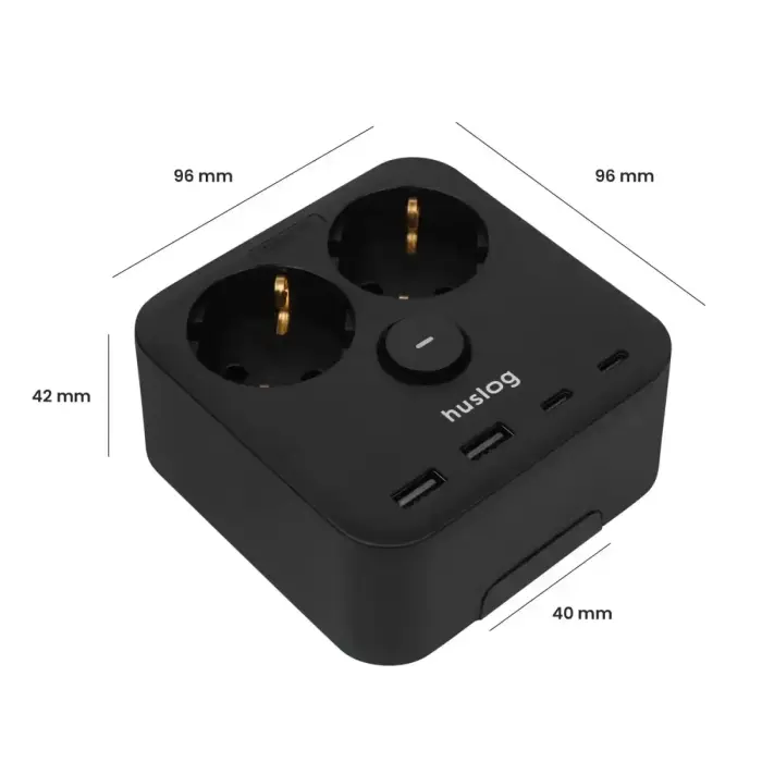 Huslog Power strip with phone holder HUS1055 Фото num