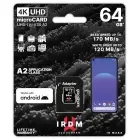 GOODRAM Memory MicroSD Card IRDM - 64GB with adapter UHS I U3 V30 A2 170MB/s Фото num