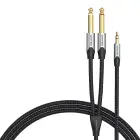 Audio cable mini jack 3.5mm to 2x jack 6.35mm male Vention BARHL 10m Foto 2