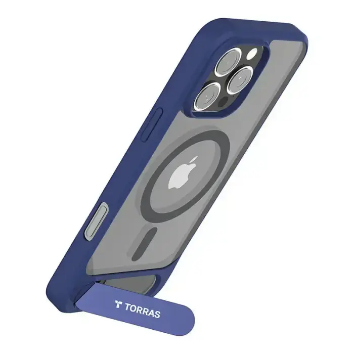 Torras Pstand Series Case for iPhone 16 Pro (Blue) Photo
